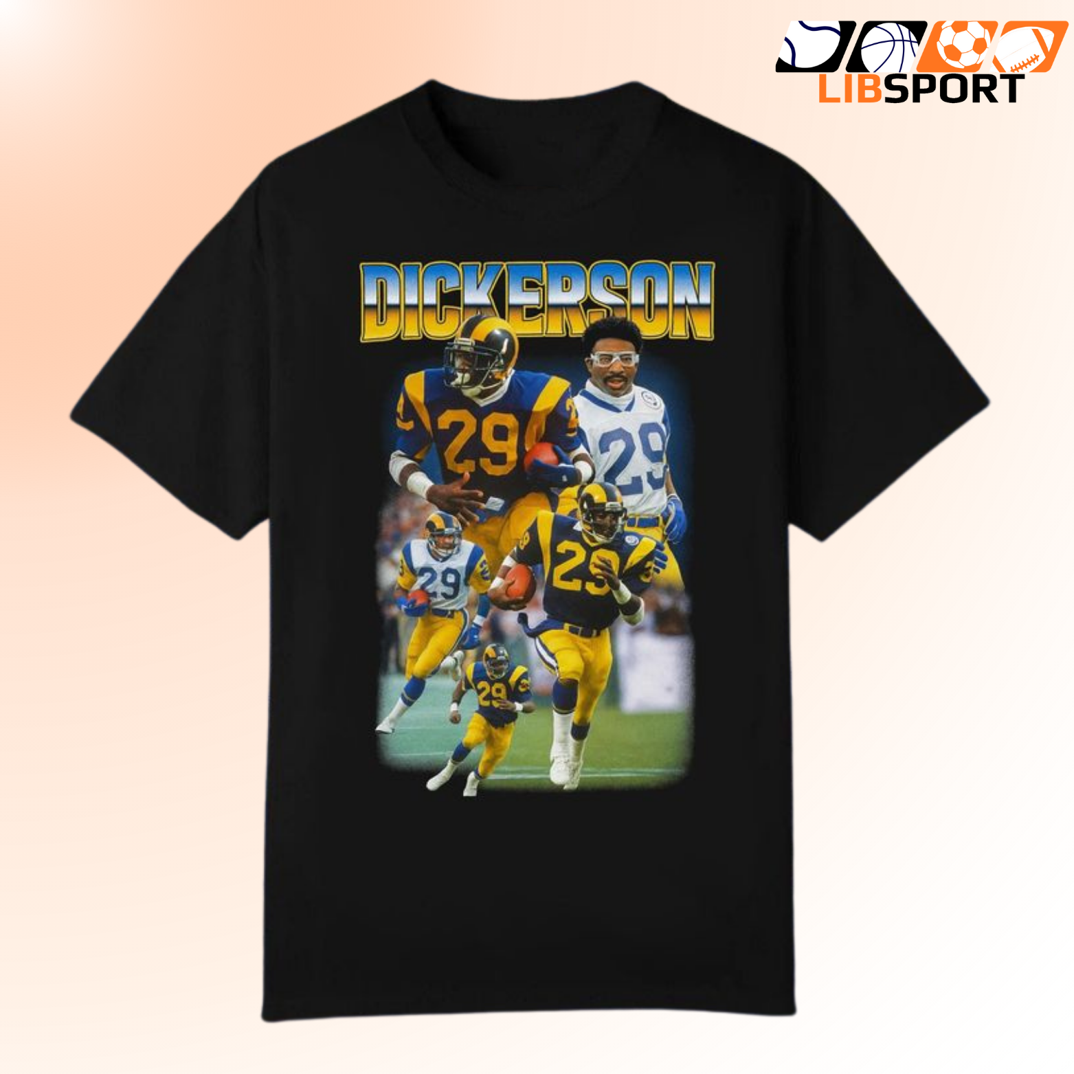 Eric Dickerson Shirt, Los Angeles Rams Nfl Tee